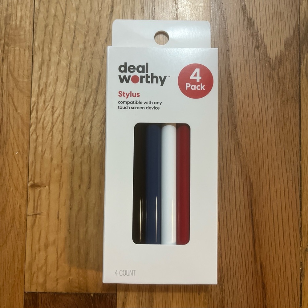 NIB Deal Worthy Stylus 4 Pack - Universal - work on any device
